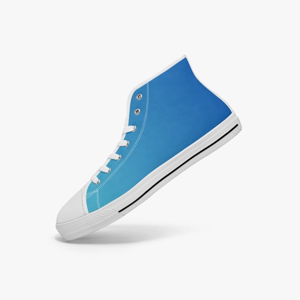 Blue Fade High-Top Shoes