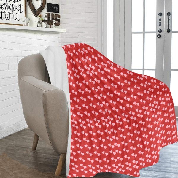 Small Hearts Fleece Blanket