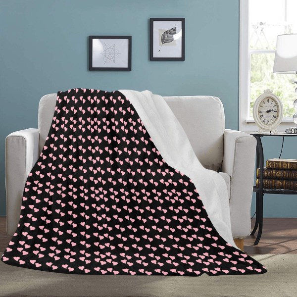 Small Hearts Fleece Blanket