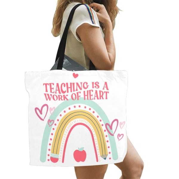 509801078 Teacher Rainbow Tote Bag
