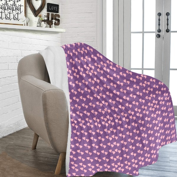 Small Hearts Fleece Blanket