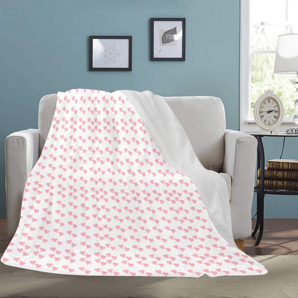 Small Hearts Fleece Blanket