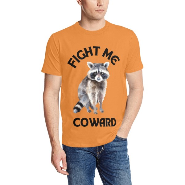 Fight Me Coward Raccoon T-Shirt