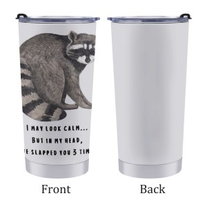 Raccoon 20oz Stainless Steel Tumbler