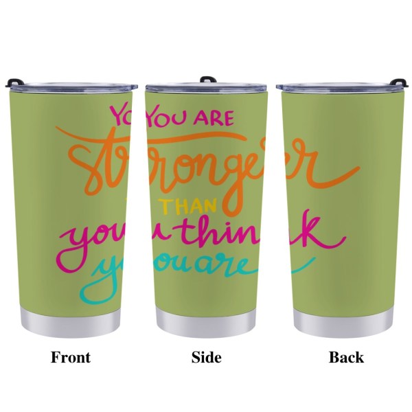 You Are Strong 20oz Stainless Steel Tumbler