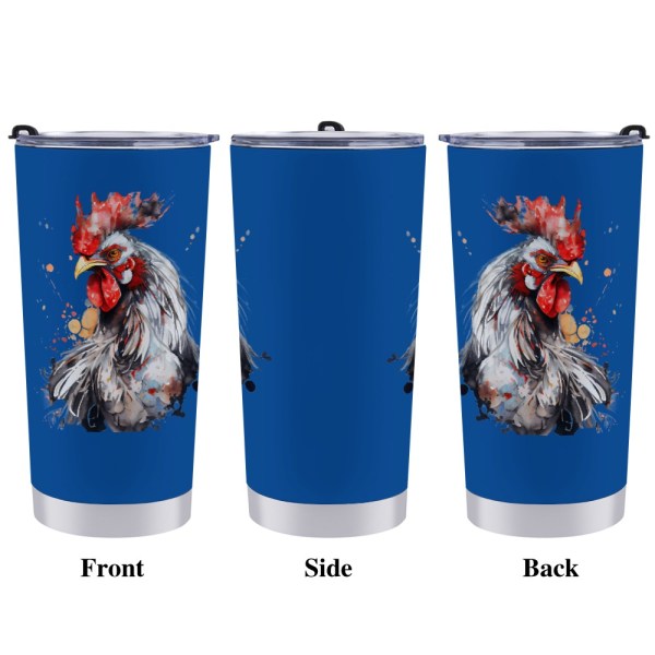 508215132 Painted Cock 20oz Stainless Steel Tumbler