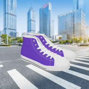 Purple High-Top Shoes