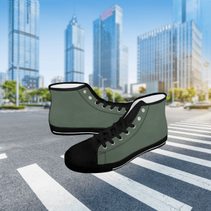 Untitled design (20) Dark Green High-Top Shoes