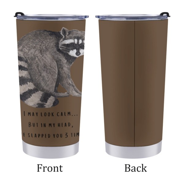 508214983 Raccoon 20oz Stainless Steel Tumbler