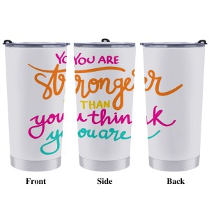 You Are Strong 20oz Stainless Steel Tumbler