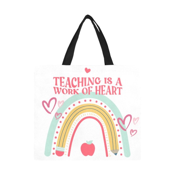 509801076 Teacher Rainbow Tote Bag