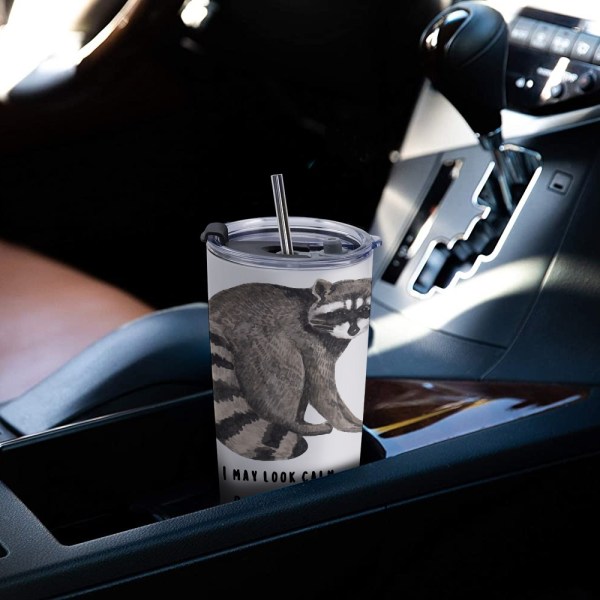 508214960 Raccoon 20oz Stainless Steel Tumbler