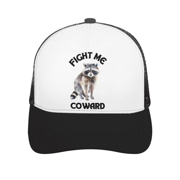 510435990 Fight Me - Raccoon Snapback Hat