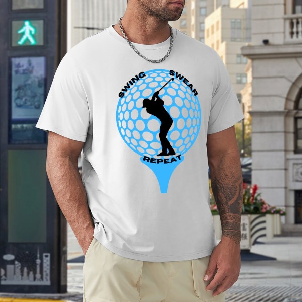 Swing Swear Repeat Golf T-Shirt