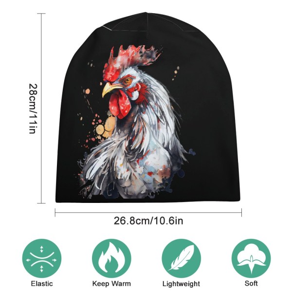 510719821 Watercolor Cock Beanie