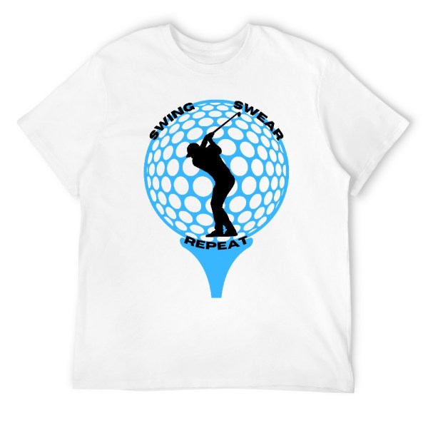 Swing Swear Repeat Golf T-Shirt