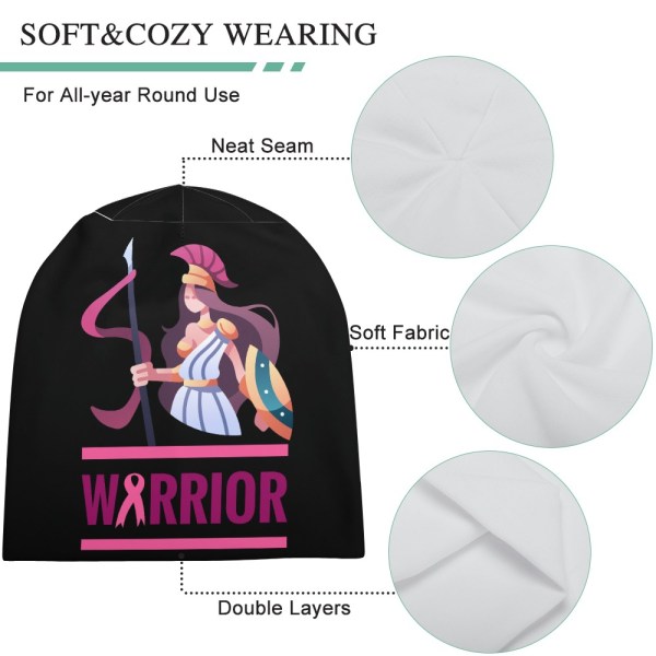 Warrior Beanie (Breast Cancer Awareness)