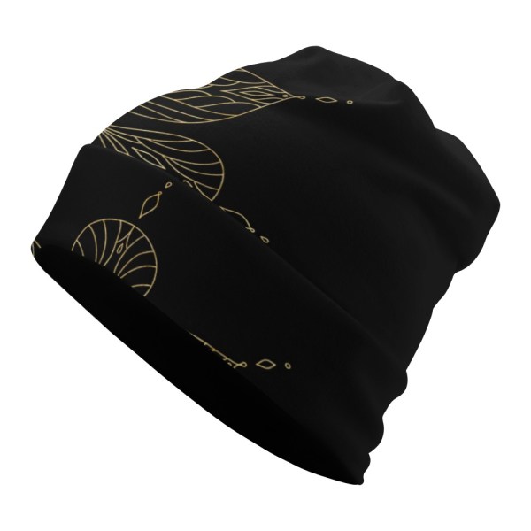 Gold Flower Beanie