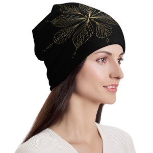 510720524 Gold Flower Beanie