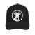 THE GOAT White on Black Snapback Hat