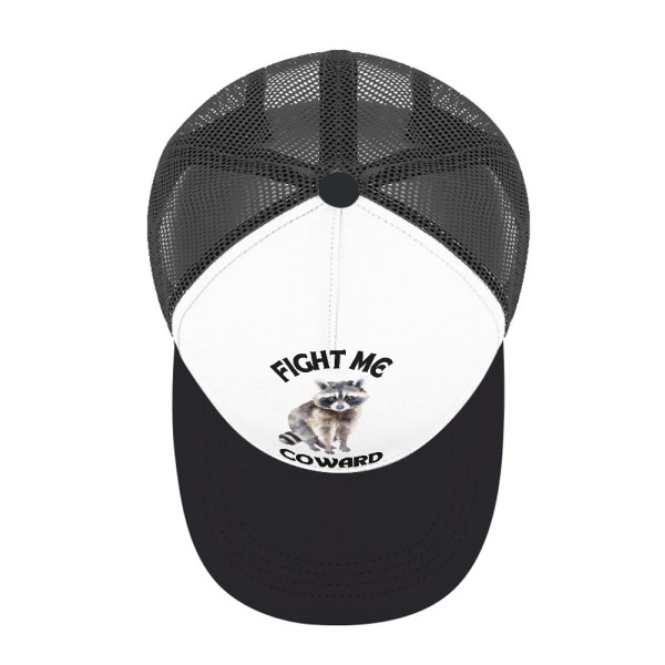 510435987 Fight Me - Raccoon Snapback Hat