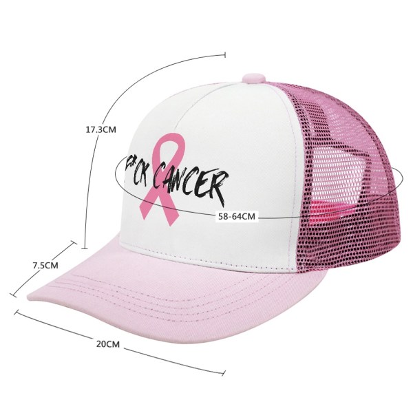 F*CK CANCER Pink Snapback Hat